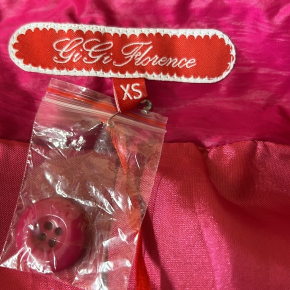 SzXS GiGi Florence Hot Pink Ruffle Jacket NWT - Picture 3 of 4